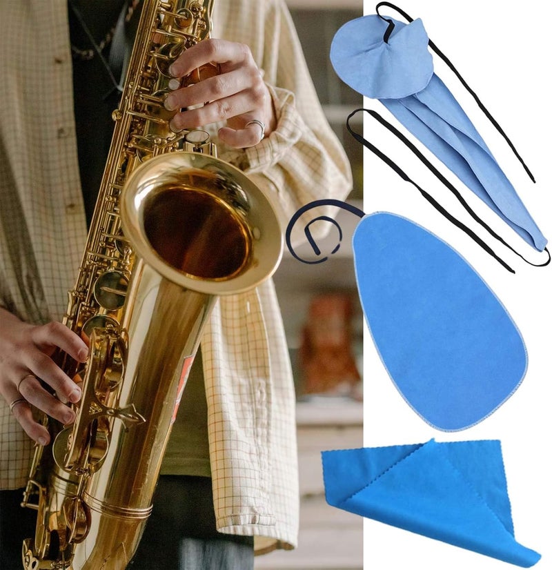 REMAGIC Alto/Tenor/Soprano Saxophone Cleaning Swab Kit, Microfiber Sax Cleaning Cloth for Alto Tenor Clarinet Flute and other Wind & Woodwind Strument, Clarinet Flute Trumpet Cleaning Kit, Mouthpiece Brush - Image 2